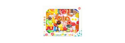 Accesorio plástico comida 60pzas +3a