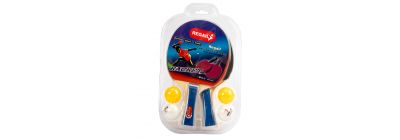 Raqueta madera y bola plástica para ping pong +6a