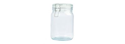 Frasco redondo vidrio 1900ml con cierre hermético