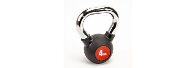 Pesa rusa metal lisa 4kg negro y plateado