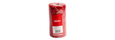 Malla decorativa navideña roja