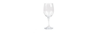 Copa vidrio lisa para vino 410ml transparente