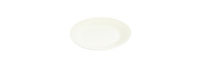 Plato plano porcelana 9pulg blanco