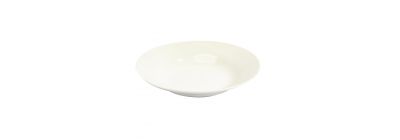 Plato porcelana hondo 8pulg blanco