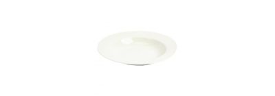 Plato porcelana hondo 8.5pulg blanco