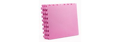 Alfombra foam lisa con relieve 50x50x2.0cm 4und rosado