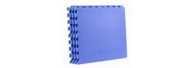 Alfombra foam lisa con relieve 50x50x2.0cm 4und celeste