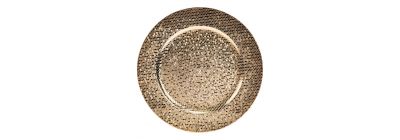 Portaplato navideño dorado