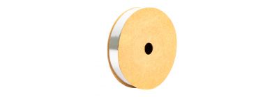 Cinta lisa 18mm 50yd plateado brillante