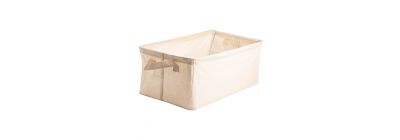 Caja rectangular organizadora plegable 47x28x20cm beige