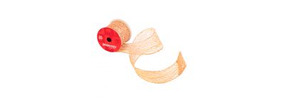 Cinta decorativa navideña con escarcha 3yrdx6.3cm oro rosa