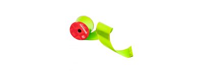 Cinta decorativa navideña lisa 3yrdx6.3cm verde limón