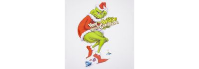 Colgante papel navideño grinch 28x40cm