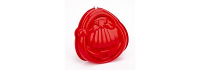 Molde silicón figura santa rojo