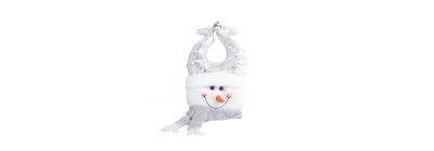 Peluche colgante navideño muñeco nieve 