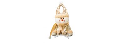 Peluche colgante navideño muñeco nieve 40cm