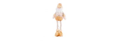 Peluche afelpado navideño santa expandible 33-57cm 