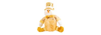 Peluche navideño muñeco nieve 32cm 