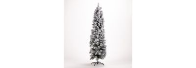 Árbol artificial nevado navideño 180cm verde y blanco