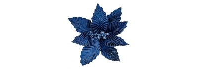 Flor azul escarchada