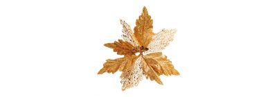 Flor navideña 28cm cobre