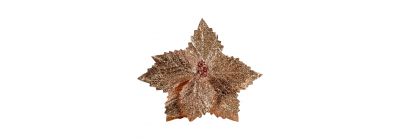 Flor navideña escarchada
