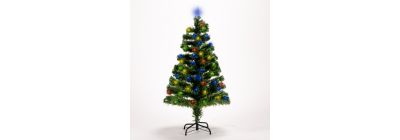 Árbol artificial navideño con luz 120cm verde