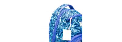 Salveque tela estampado rayas 30x15x46cm morado multicolor