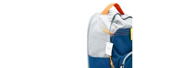 Salveque tela liso y detalle costura 32x17x45.5cm