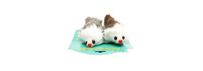 Ratón afelpado para mascota 2und surtido