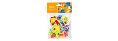 Figura foamy adhesiva casa 33pzas surtido