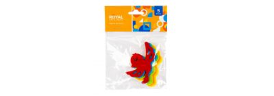 Figura foam pájaro 5pzas surtido