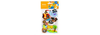 Figura foamy adhesiva 10pzas surtido