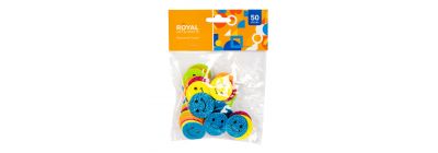 Figura foam escarchada 50pzas surtido