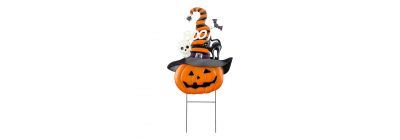 Figura calabaza con sombrero