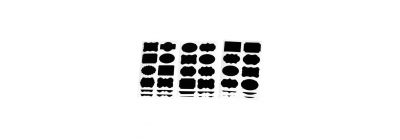 Sticker adhesivo negro surtido
