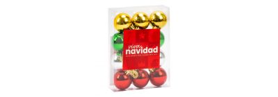 Esferas navideñas brillantes 4cm