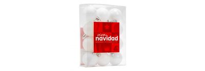 Esferas navideñas diseño blanco