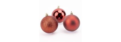 Esferas navideñas merlot