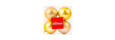 Esferas navideñas champagne