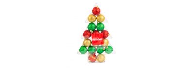 Esferas navideñas escarchadas