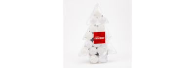 Esferas navideñas blancas