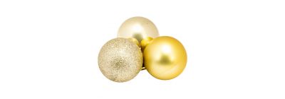 Esferas navideñas escarchadas