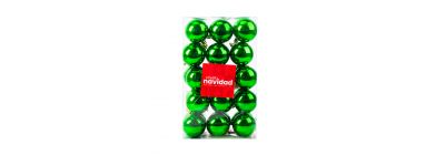 Esferas navideñas verdes