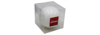 Esfera navideña blanca