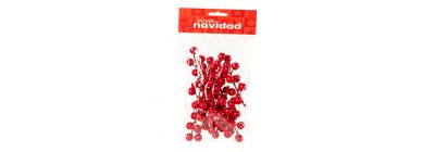Cerezo navideño brillante rojo