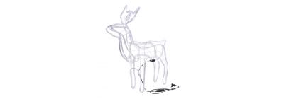 Adorno reno luces LED