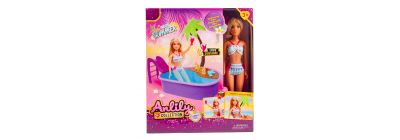 Muñeca barbie anlily enjoy summer con accesorios +3a