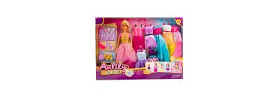 Muñeca barbie anlily princess dress up con accesorios 11.5pulg +3a