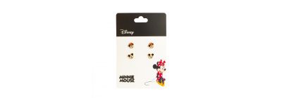 Aretes figura Mickey Minnie 2pzas